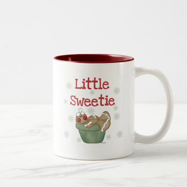 Kleine süße Hemden und Geschenke Zweifarbige Tasse (Rechts)