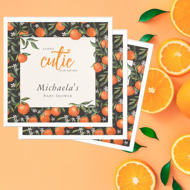 Kleine Süsse ist auf dem Weg Baby Dusche Serviette (Von Creator hochgeladen)