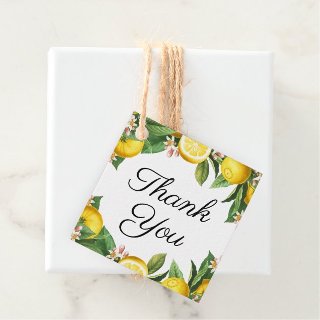 Kleine Süsse Lemon Citrus Sommer Vielen Dank Geschenkanhänger (Beispiel)
