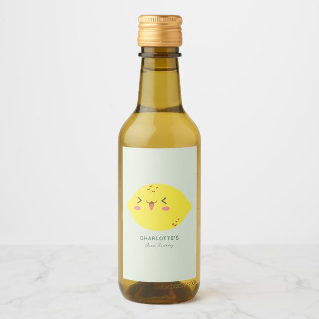 Kleine Süsse Lemon Citrus Weinetikett (Vorderseite)