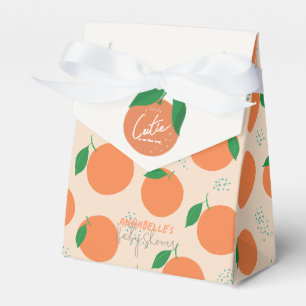 Kleine Süsse Moderne Orange Babydusche Geschenkschachtel