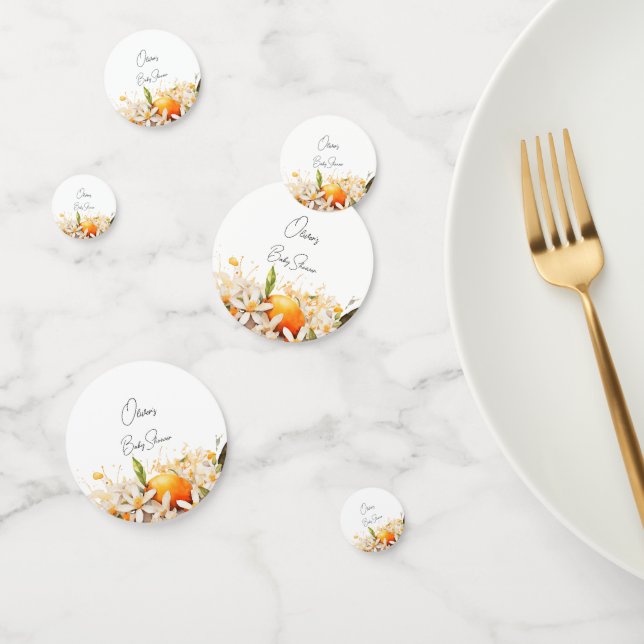 Kleine Süsse Orange Baby Duwer Citrus Mandarinen Konfetti (Gruppe)
