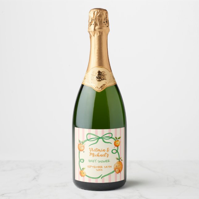 Kleine Süsse Orange Babydusche (Vorderseite)