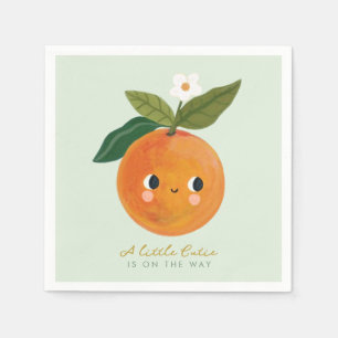 Kleine Süsse Orange Babydusche Serviette