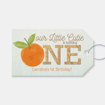 Kleine Süsse Orange Citrus 1. Geburtstag Gefallen