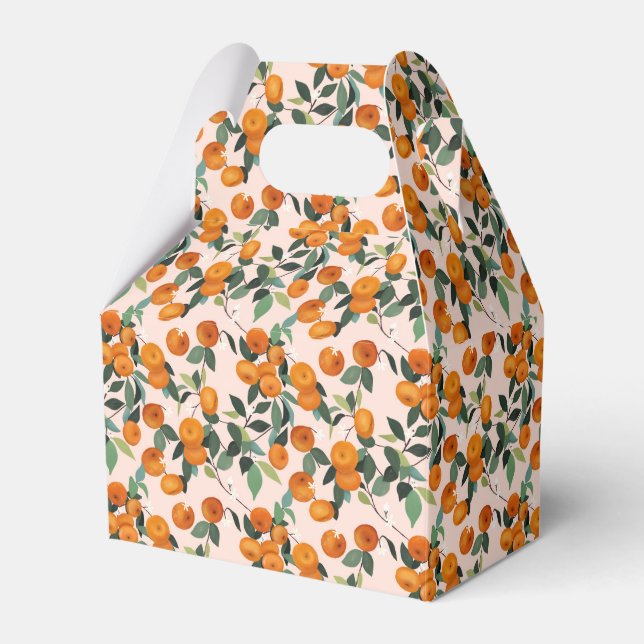Kleine Süsse Orange Citrus 1. Geburtstag Geschenkschachtel (Vorderseite)