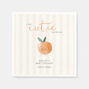 Kleine Süße Orange Citrus-Baby-Party Serviette