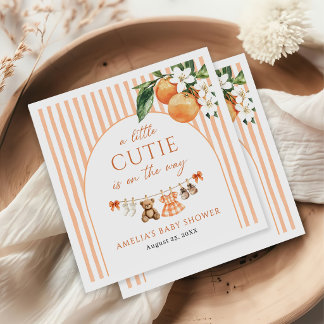 Kleine Süße Orange Citrus-Baby-Party Serviette