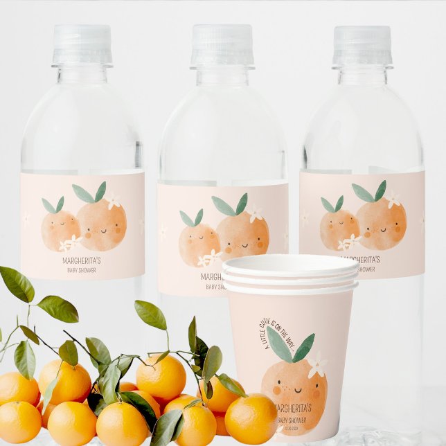 Kleine Süsse Orange Citrus Botanical Baby Dusche (Von Creator hochgeladen)
