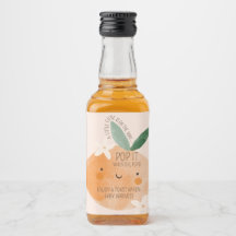 Kleine Süsse Orange Citrus Botanical Baby Dusche