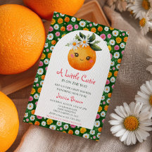 Kleine Süsse Orange Citrus & Daisies Kinderdusche