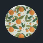 Kleine Süsse Orange Citrus Erster Geburtstag Pappteller<br><div class="desc">Kleine Süsse Orange Geburtstagsplatte</div>