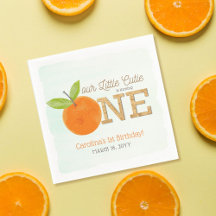 Kleine Süsse Orange Clementine 1. Geburtstag