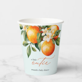 Kleine Süsse Orange Clementine Baby Dusche Gefalle Pappbecher