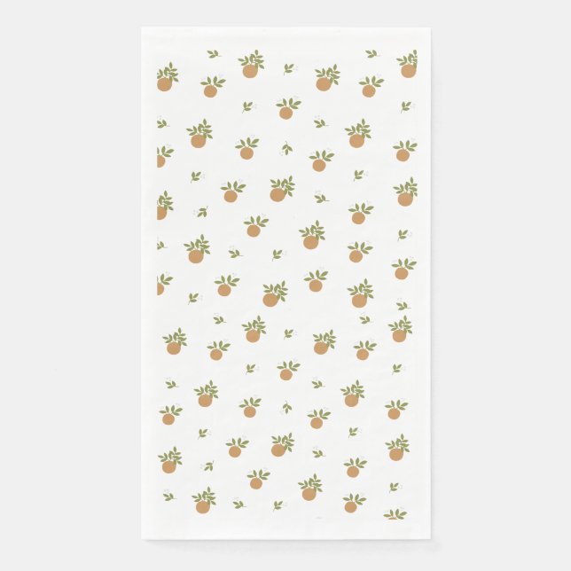 Kleine Süsse Orange Gasttuch Napkin Serviette (Vorderseite)