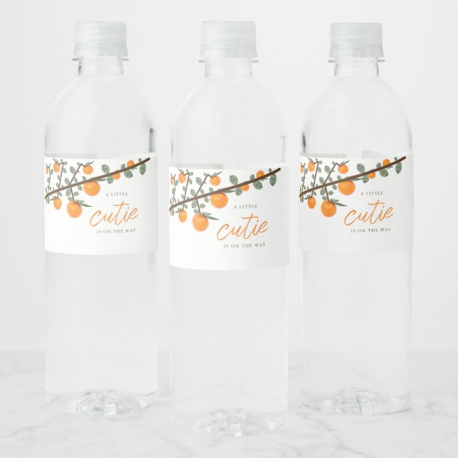 Kleine Süsse Orange Gender Neutral Baby Dusche (Flaschen)