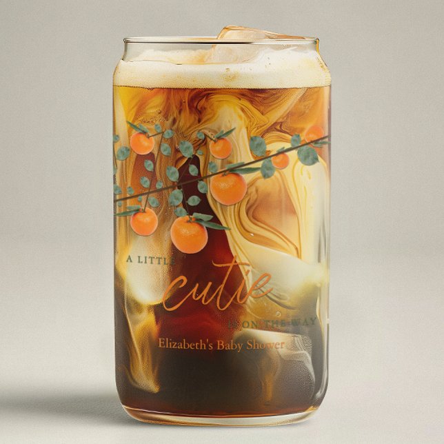 Kleine Süsse Orange Gender Neutral Baby Dusche Dosenglas (Von Creator hochgeladen)