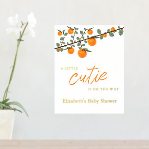 Kleine Süsse Orange Gender Neutral Baby Dusche Foliendrucke