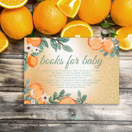 Kleine Süsse Orange Green Baby Duschbücher Begleitkarte