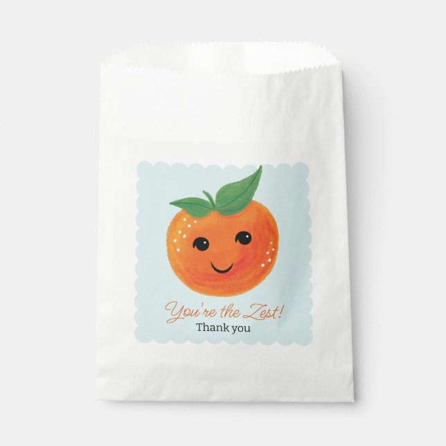 Kleine Süsse Orangen neutrale Gefälligkeitsflaggen Geschenktütchen (Vorderseite)