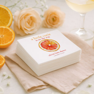 Kleine Süße Orangenscheibe Baby Shower Serviette