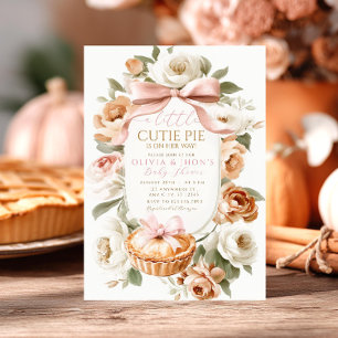 Kleine Süsse Pie Baby Dusche Einladung Blumen