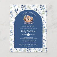 Kleine Süsse Pie Blue Floral Baby Dusche