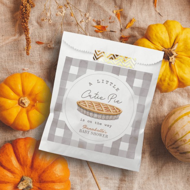Kleine Süsse Pie Erntedank White Baby Dusche Geschenktütchen (Von Creator hochgeladen)