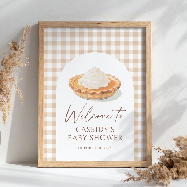 Kleine Süsse Pie Fall Babydusche Begrüßungszeichen Poster (Von Creator hochgeladen)