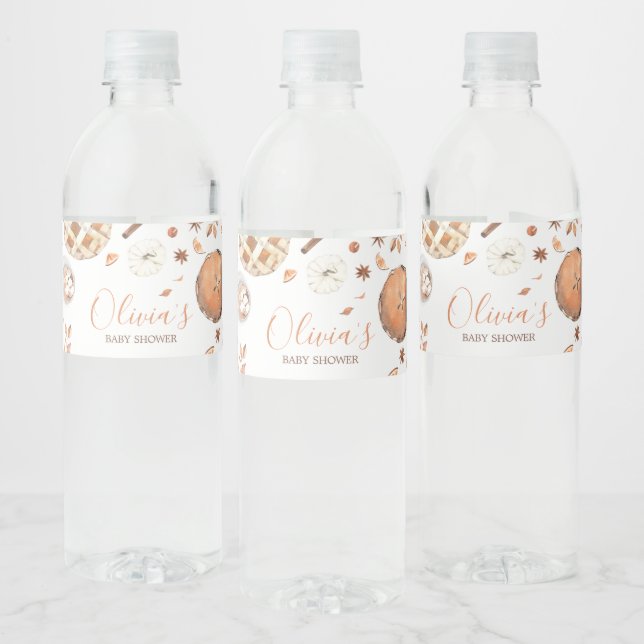 Kleine Süsse Pie Fall Pumpkin Baby Dusche (Flaschen)