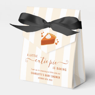 Kleine Süsse Pie Fall Stripes Pumpkin Baby Dusche Geschenkschachtel
