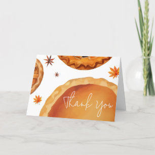 Kleine Süsse Pie Herbstdusche Dankeskarte