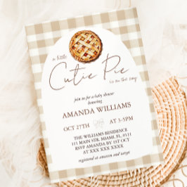 Kleine Süsse Pie Neutral Baby Dusche Einladung