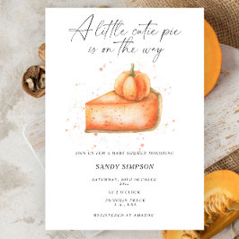 Kleine Süsse Pie Pumpkin Fall Babydusche Einladung