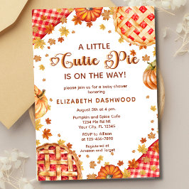 Kleine Süsse Pie Pumpkin Fall Boy Girl Babydusche Einladung