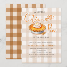 Kleine Süsse Pie Pumpkin Pie Fall Baby Dusche
