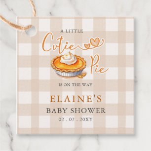 Kleine Süsse Pie Pumpkin Pie Fall Baby Dusche Geschenkanhänger