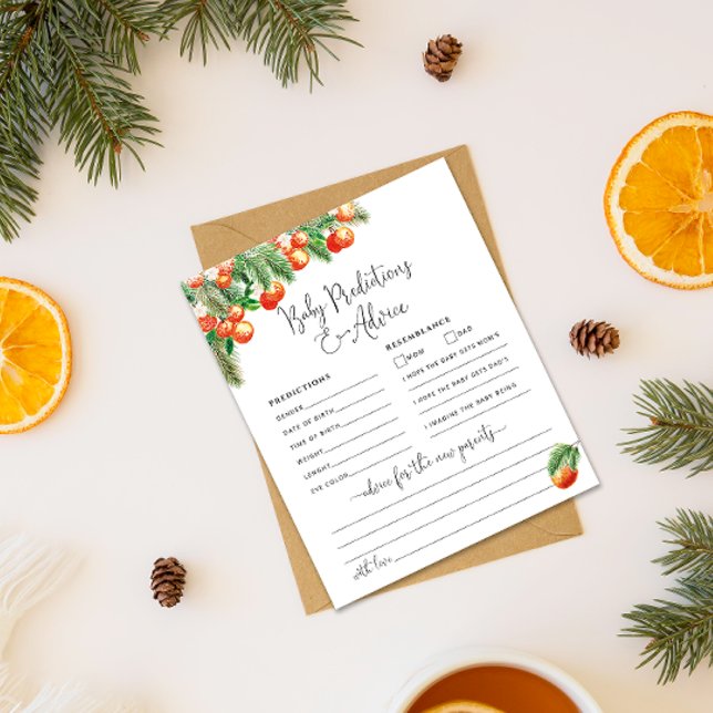 Kleine Süsse Pink Baby Vorhersagen & Advice Card (Von Creator hochgeladen)