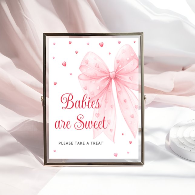 Kleine süße Pink Bow Babies sind süßes Poster (Von Creator hochgeladen)