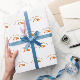 Kleine Süsse Pumpkin Pie Slice Fall Themed Geschenkpapier