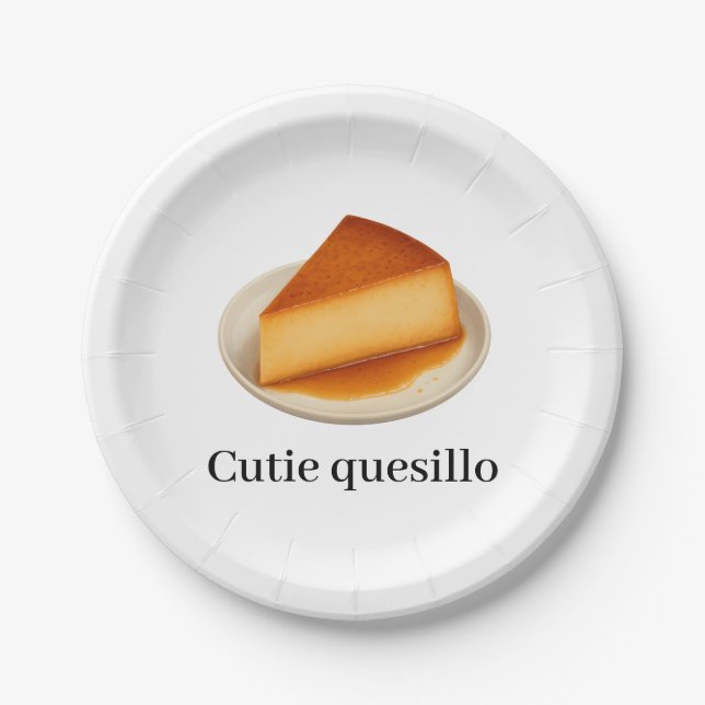 Kleine Süsse quesillo Herbstleaves Kinderdusche Pappteller (Vorderseite)