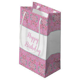 Kleine süße, rosa und Gemusterte Geschenktüte