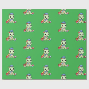 Kleine süße Schildkröte Geschenkpapier
