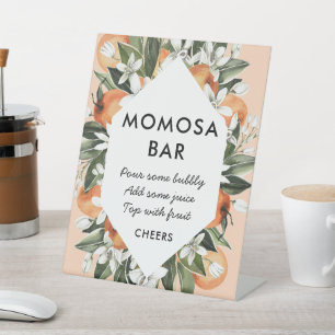 Kleine Süsse Themed Baby Dusche Momosa Bar Poster Sockelschild