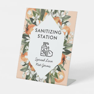 Kleine Süsse Themed Sanitizstation Babydusche Sockelschild