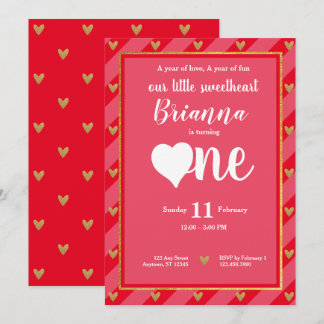 Kleine Süße Valentine Herz Erstgeburt Einladung