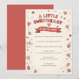 Kleine Süße Valentins-Schicksal Baby-Party Einladung