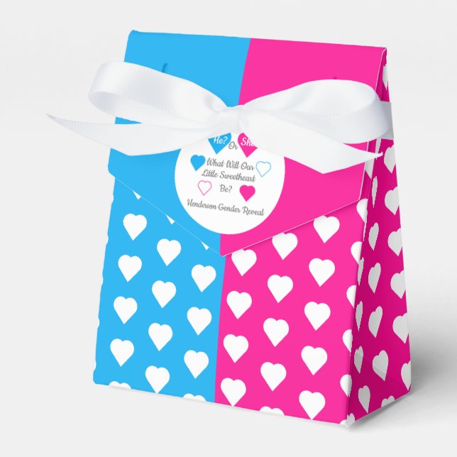 Kleine, süße Valentinstag Genderdarstellung Geschenkschachtel (Vorderseite)