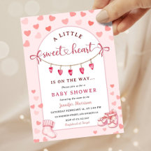 Kleine Süße Valentinstag Mädchen Baby Shower