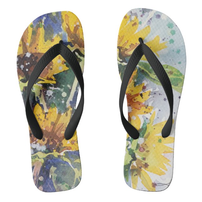 Kleine Suzi-Wasserfarben-Flip-Flops Geweckt Flip Flops (Fußbett)